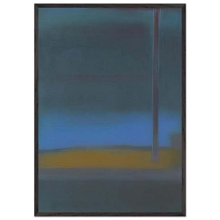 ONE DAY 1976 - Esteban Vicente 70x100 cm / 28x40 inches Framed Art Print – Black Wooden Frame