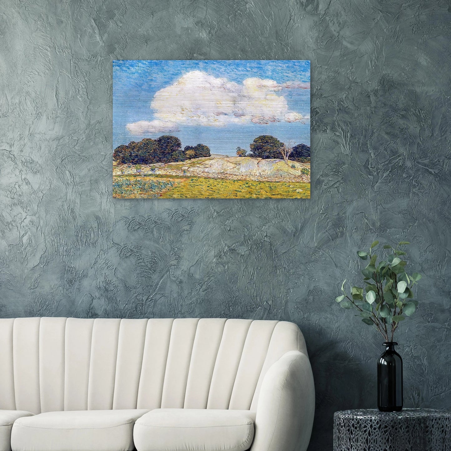 Dragon Cloud, Old Lyme - Childe Hassam Brushed Aluminum Print - 70x100 cm / 28x40 inches | Childe Hassam Aluminum Print | Childe Hassam Prints