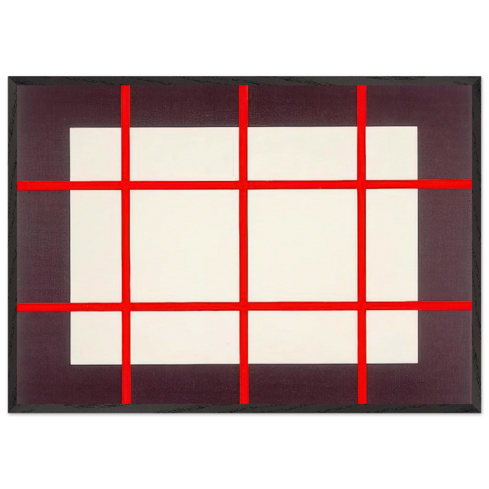 Untitled from Artists Against Torture Portfolio - 1993 - Donald Judd 70x100 cm / 28x40 inches Framed Art Print – Black Wooden Frame