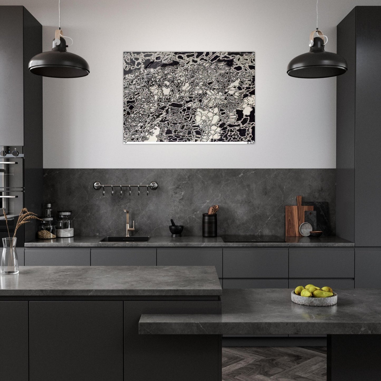 BRIGHT METEOR - Jean Dubuffet Acrylic Print - 70x100 cm / 28x40″ inches | Jean Dubuffet Wall Art | Jean Dubuffet Prints