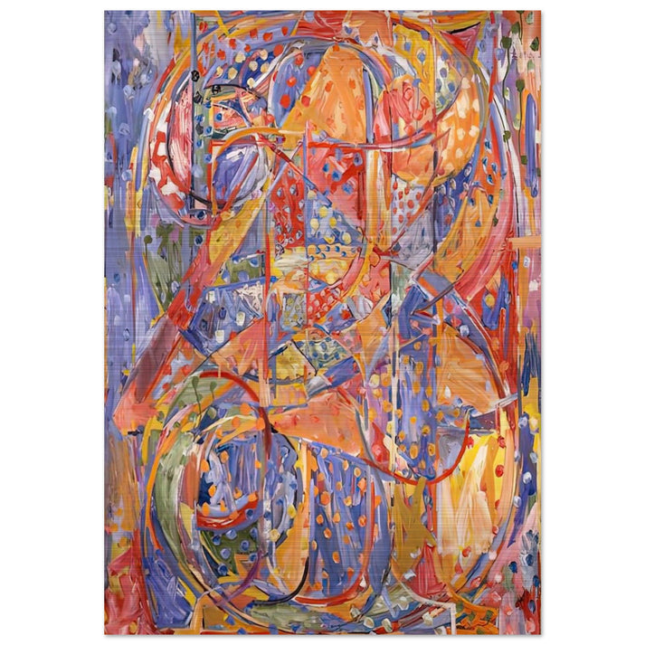 0 THROUGH 9 - Jasper Johns Brushed Aluminum Print - 70x100 cm / 28x40 inches | Jasper Johns Aluminum Print | Jasper Johns Prints