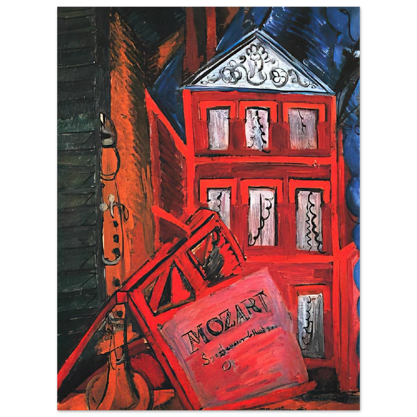 Raoul Dufy - HOMMAGE TO MOZART 1915 Fine Art Poster - Default Title
