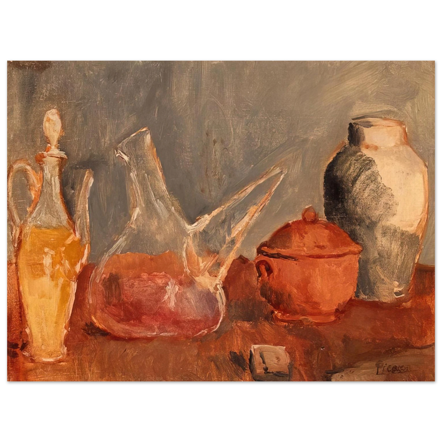 Pablo Picasso - Still life with vases Fine Art Poster - Default Title