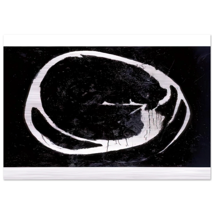 Untitled - 1962 - Jiro Yoshihara Brushed Aluminum Print - 70x100 cm / 28x40 inches | Jiro Yoshihara Aluminum Print | Jiro Yoshihara Prints