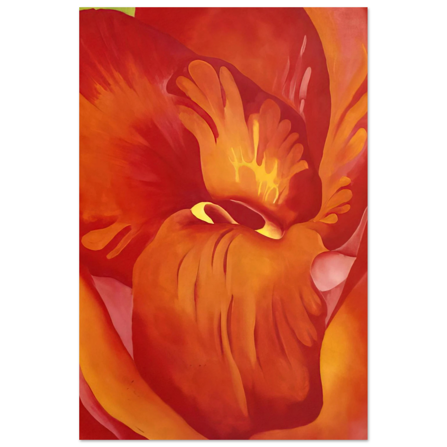 Georgia O'Keeffe - Canna Red and Orange Fine Art Poster - 40x60 cm / 16x24 inches
