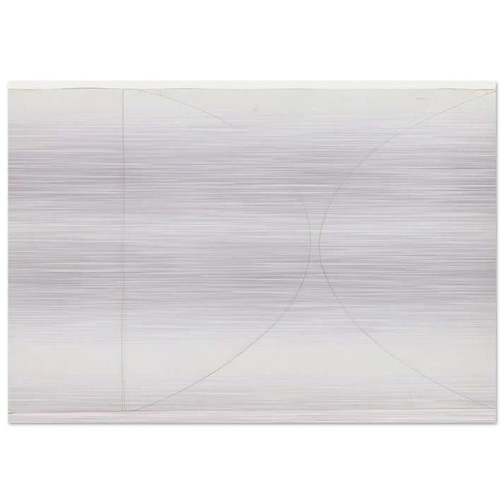 White on White - Ellsworth Kelly Brushed Aluminum Print - 70x100 cm / 28x40 inches | Ellsworth Kelly Aluminum Print | Ellsworth Kelly Prints
