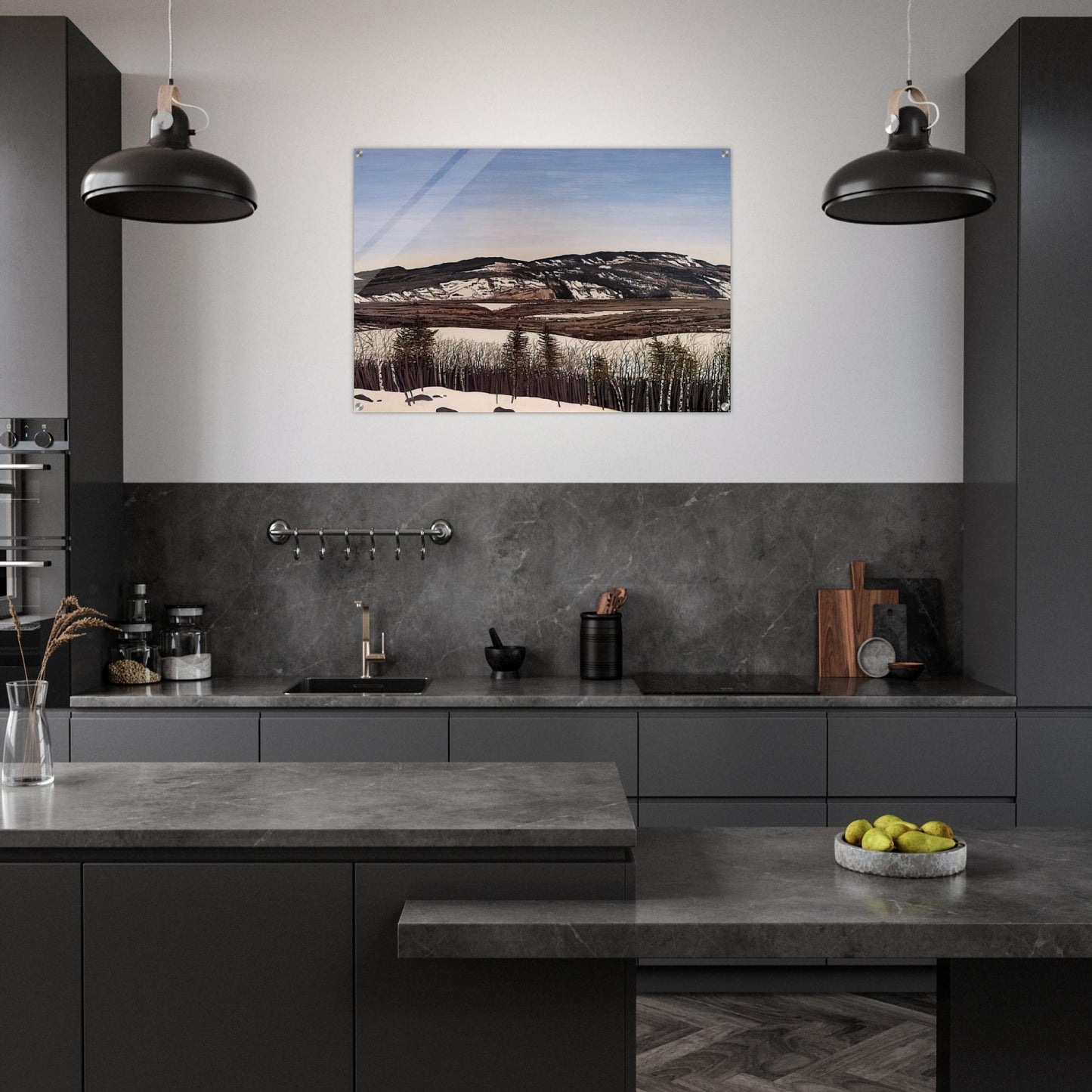 Hope to Megunticook - 1992 - Neil Welliver Acrylic Print - 70x100 cm / 28x40″ inches