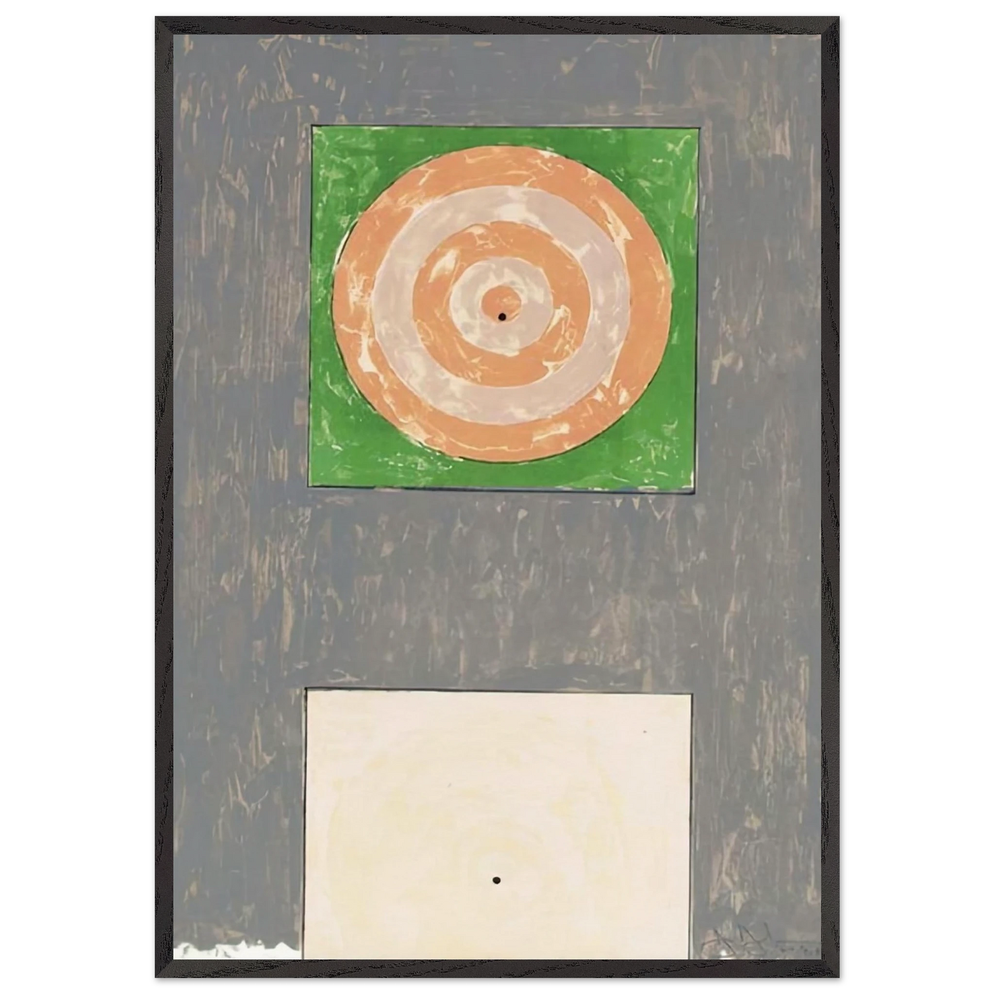 TARGETS ULAE 41 - Jasper Johns Framed Art Print – Black Wooden Frame - Default Title - -Framed Art Print