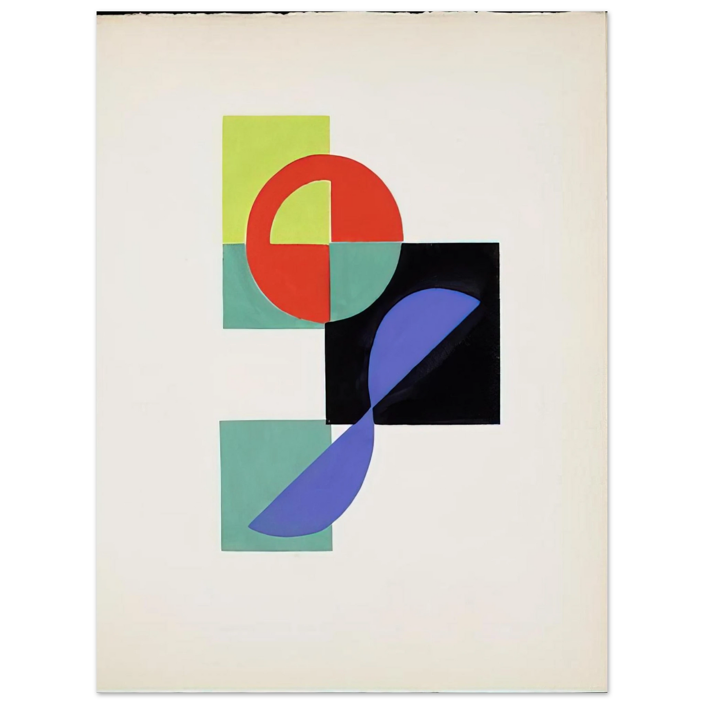 Sonia Delaunay - POEMS BY TRISTAN TZARA Fine Art Poster - Default Title