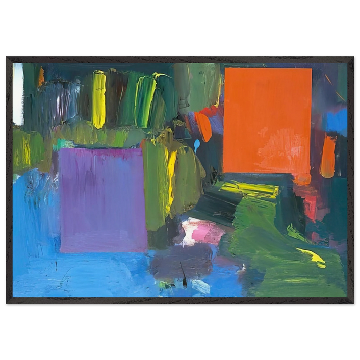 Renate s Nantucket - Hans Hofmann 70x100 cm / 28x40 inches Framed Art Print – Black Wooden Frame