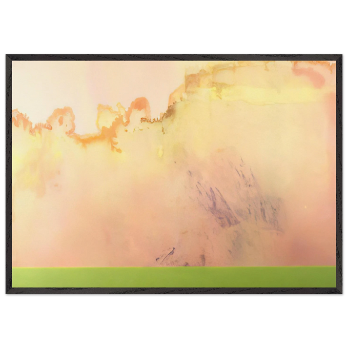 Silver King - 1969 - Ronnie Landfield 70x100 cm / 28x40 inches Framed Art Print – Black Wooden Frame