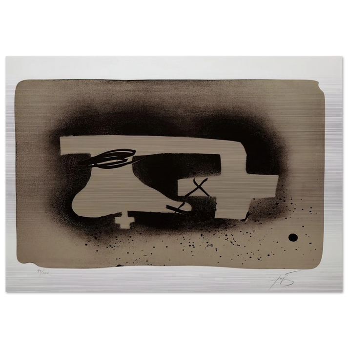 ERINNERUNGEN I 1988 - Antoni Tapies Brushed Aluminum Print - 70x100 cm / 28x40 inches | Antoni Tapies Aluminum Print | Antoni Tapies Prints