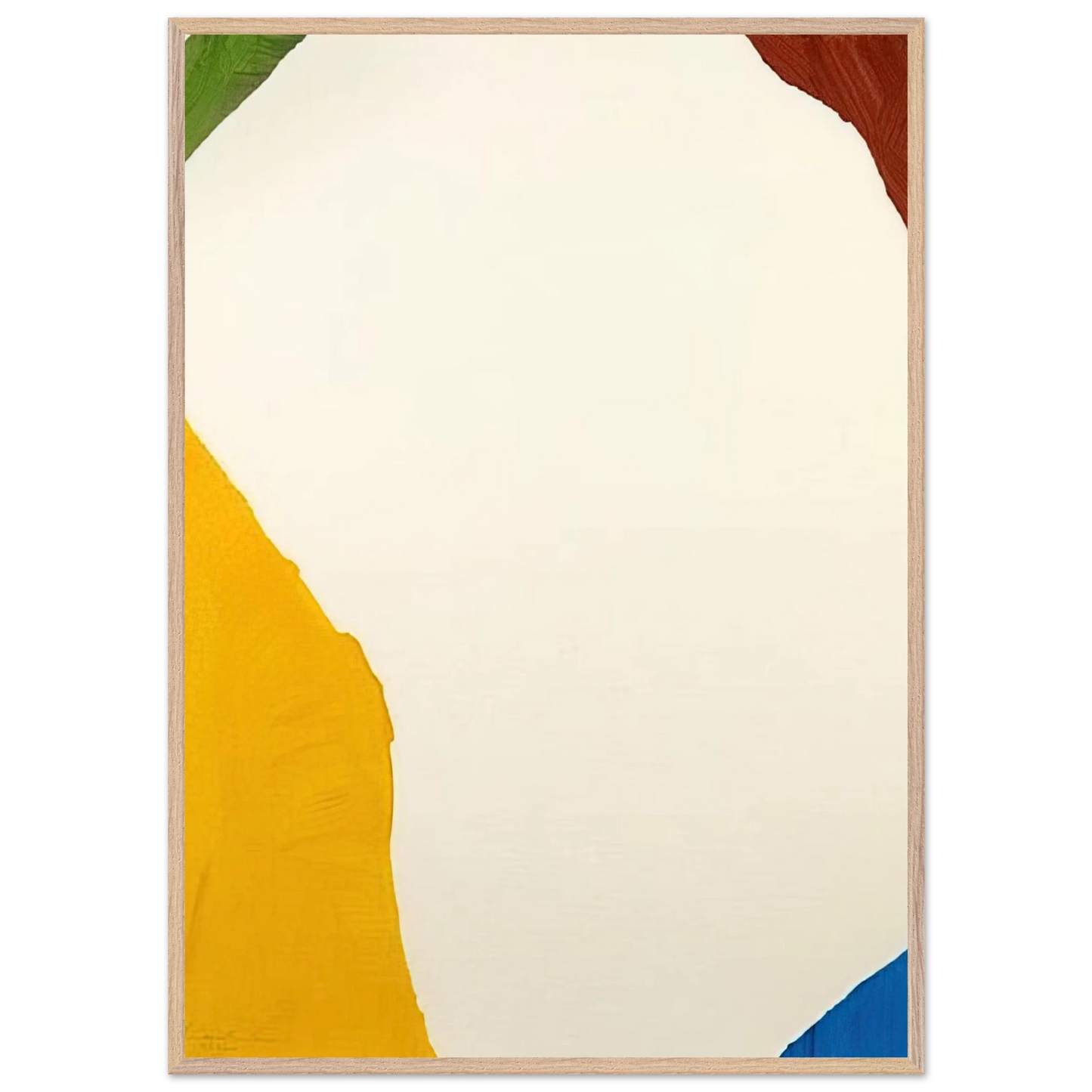 Helen Frankenthaler - Wind Directions - 1970 Wall art - 30x45 cm / 12x18 inches - Premium Wooden Framed Poster With Fine Art Paper - Black frame
