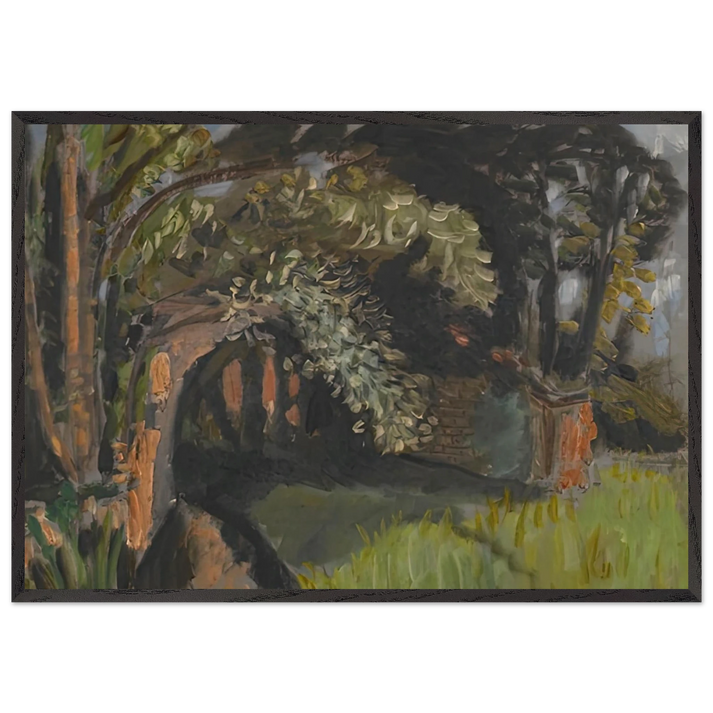 PAYSAGE A MAINTENON 1918 - Henri Matisse 70x100 cm / 28x40 inches Framed Art Print – Black Wooden Frame