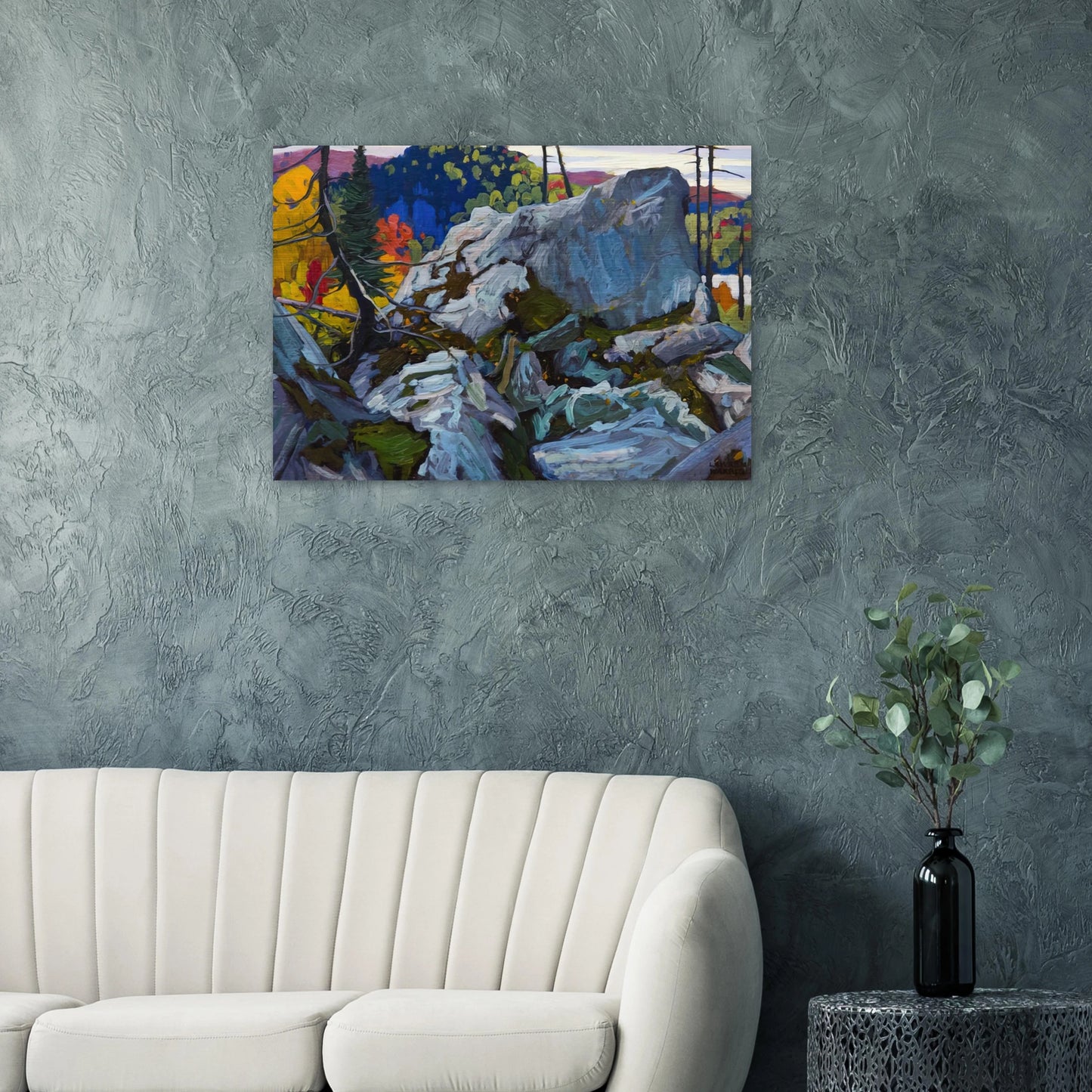 Autumn Batchewana - 1918 - Lawren Harris Brushed Aluminum Print - 70x100 cm / 28x40 inches | Lawren Harris Aluminum Print | Lawren Harris Prints