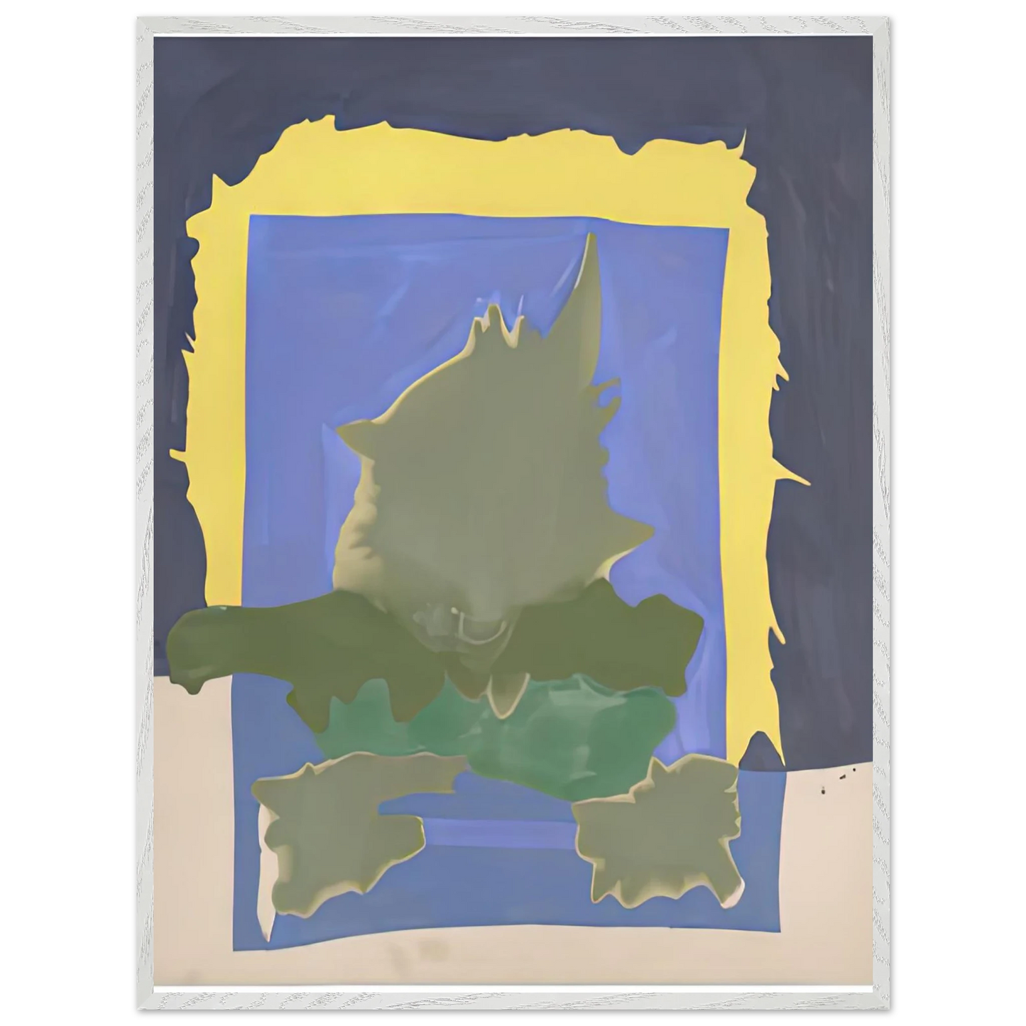 Helen Frankenthaler - Interior Landscape, 1964- Wall Art - 30x40 cm / 12x16 inches - Premium Wooden Framed Poster With Fine Art Paper - Wood frame