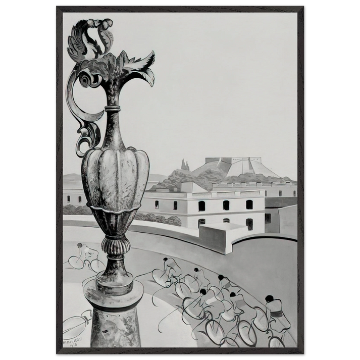 OPTICAL HOPES AND ILLUSIONS - Man Ray 70x100 cm / 28x40 inches Framed Art Print – Black Wooden Frame