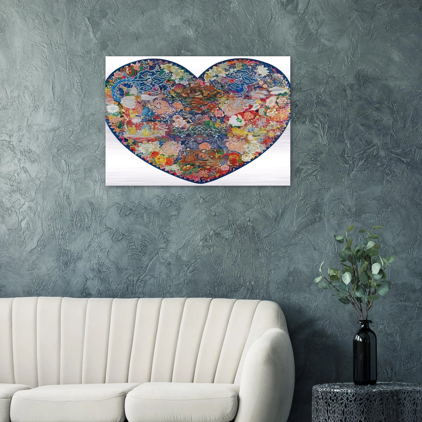 Pagoda - 1982 - Miriam Schapiro Brushed Aluminum Print - 70x100 cm / 28x40 inches | Miriam Schapiro Aluminum Print | Miriam Schapiro Prints