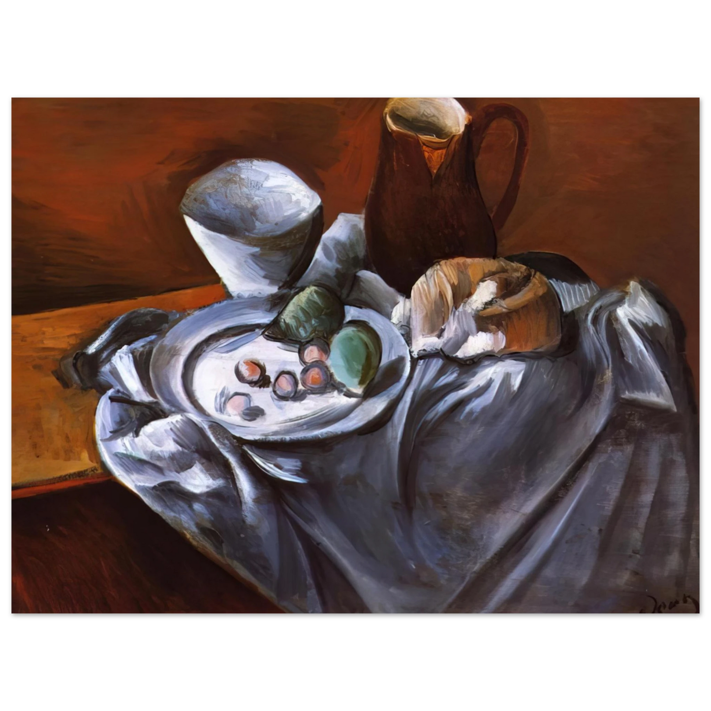 Andre Derain - STILL LIFE WITH PEARS AND INDIAN BOWL Fine Art Poster - Default Title