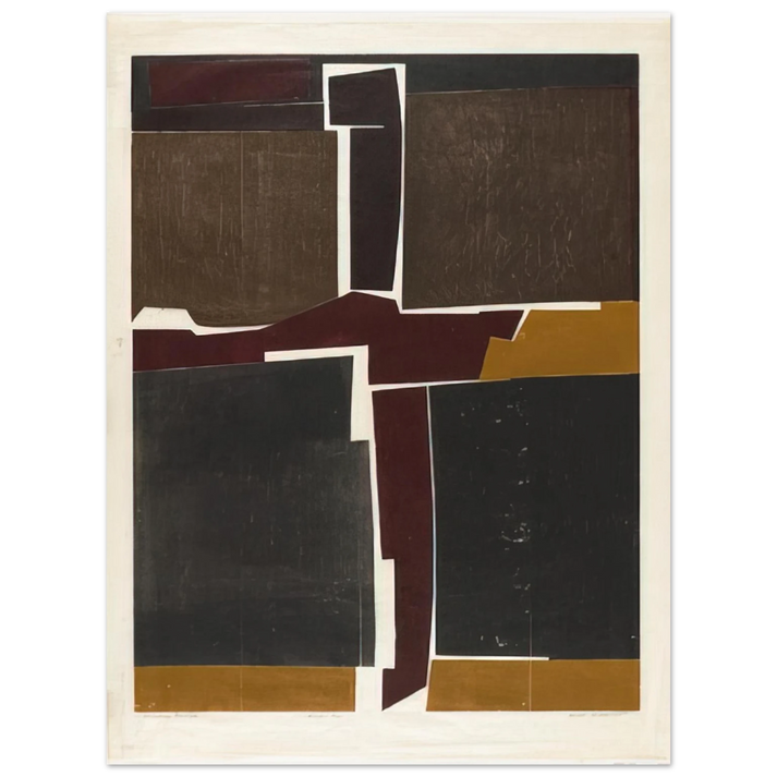 Will Barnet - Singular Image - 1964 United States 75x100 cm / 30x40inches Fine Art Poster