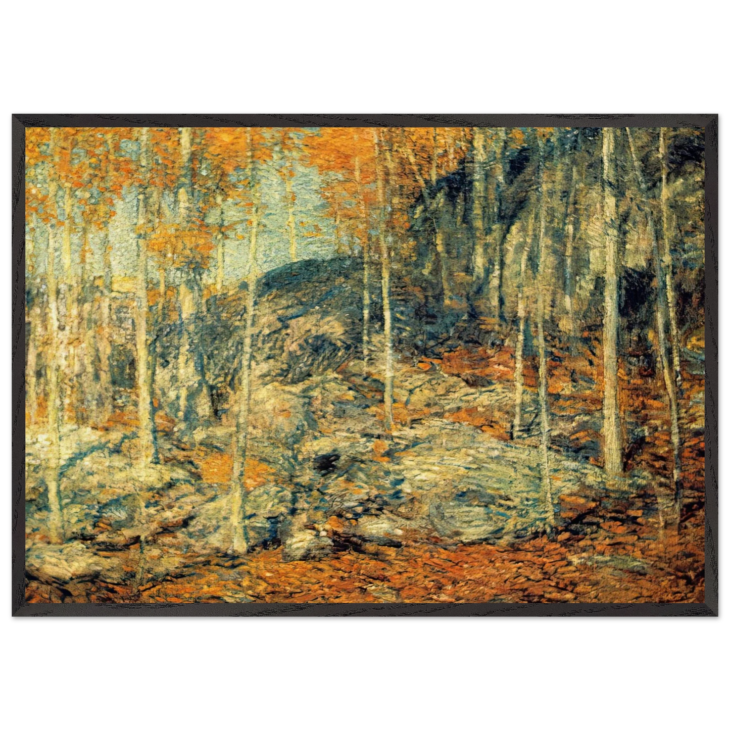 The Ledges - Childe Hassam Framed Art Print – Black Wooden Frame - Default Title - -Framed Art Print