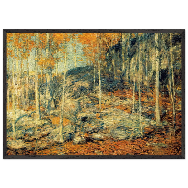 The Ledges - Childe Hassam 70x100 cm / 28x40 inches Framed Art Print – Black Wooden Frame