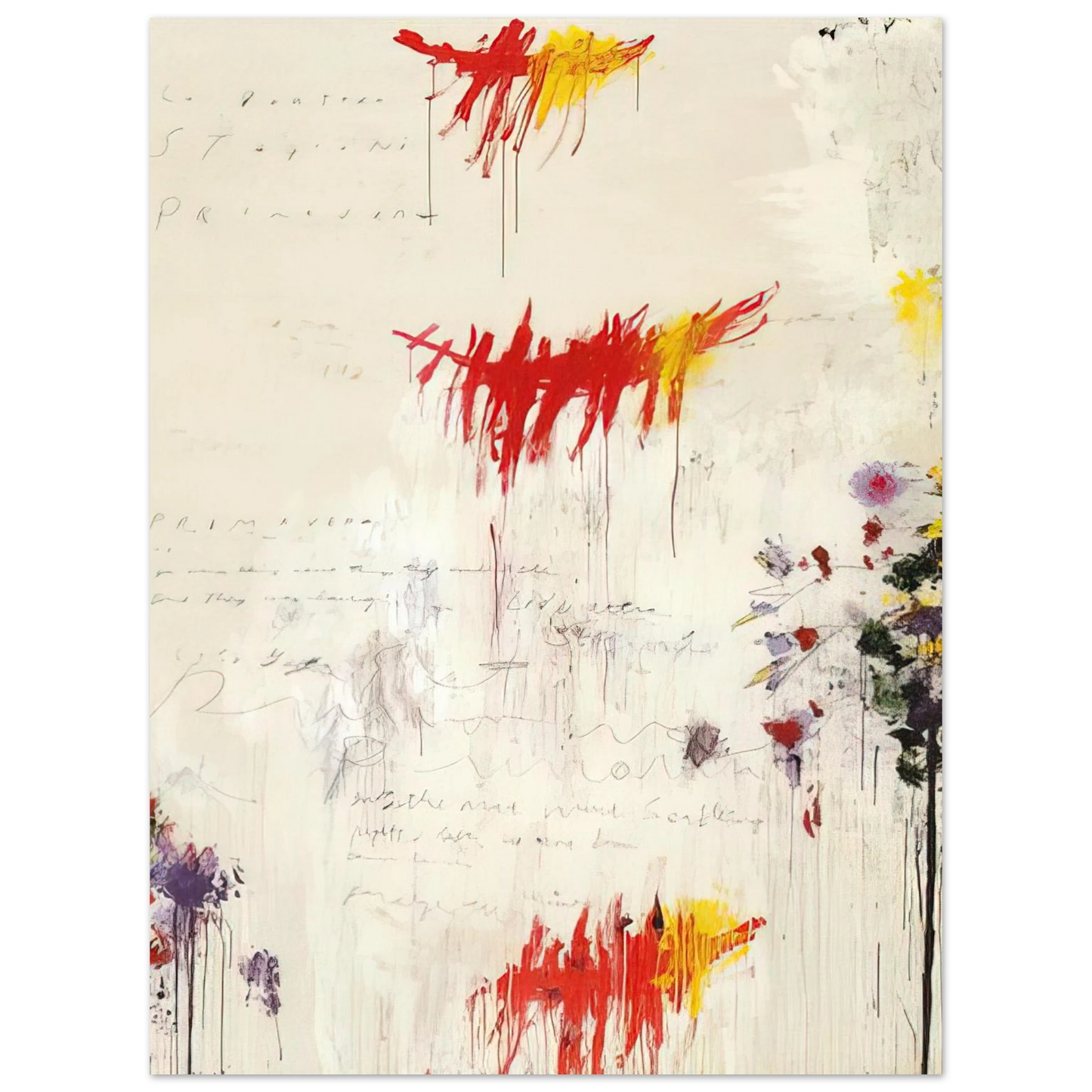 Cy Twombly - Quattro stagioni I. Primavera Fine Art Poster - Default Title