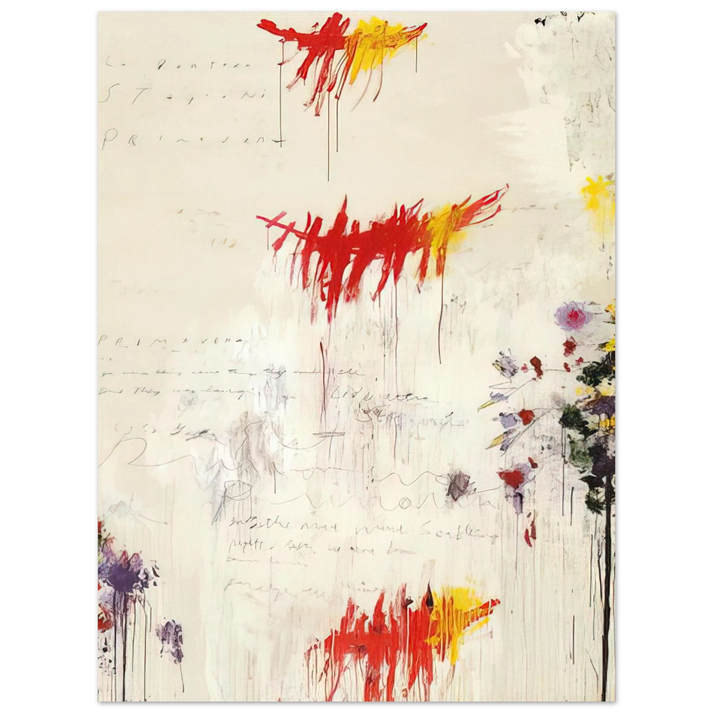 Cy Twombly - Quattro stagioni I. Primavera 75x100 cm / 30x40inches Fine Art Poster