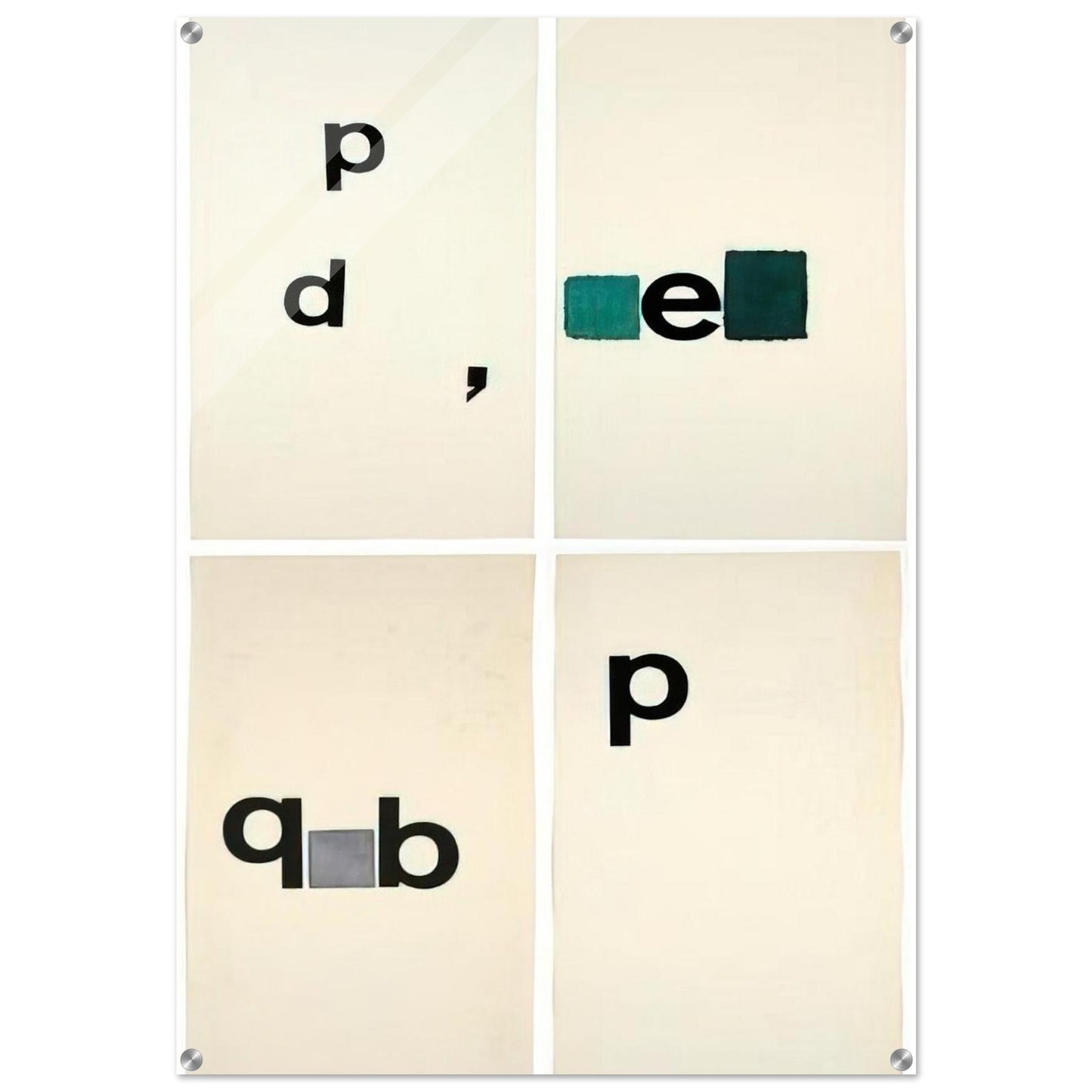 Untitled Toquinho - 1970 - Mira Schendel Acrylic Print - 70x100 cm / 28x40″ inches | Mira Schendel Wall Art | Mira Schendel Prints