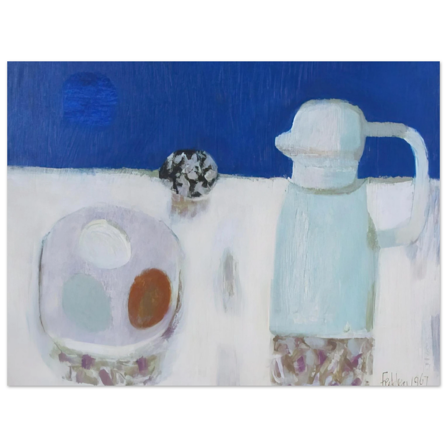 Mary Fedden - Jug and Four Eggs - 1967 Fine Art Poster - Default Title