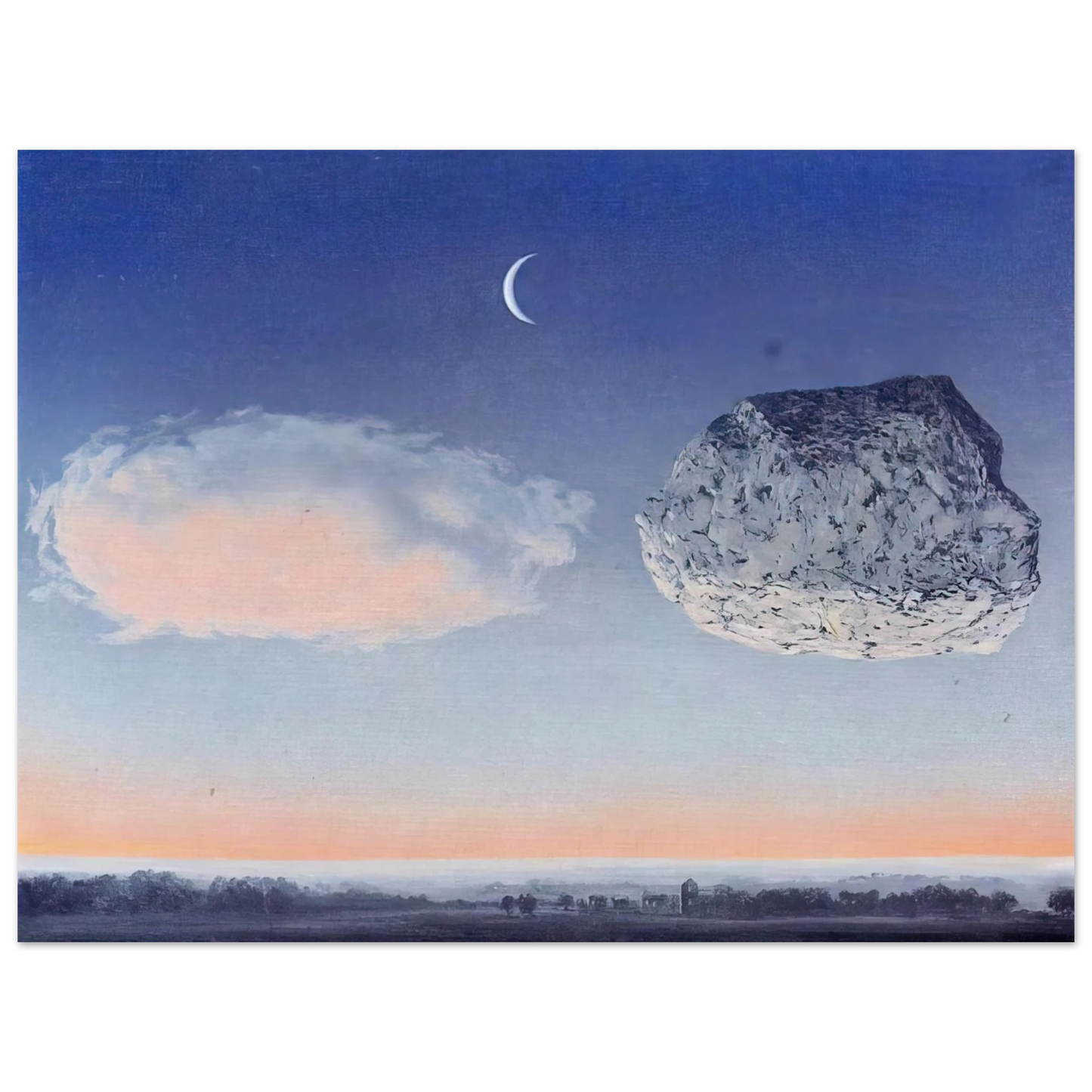 Rene Magritte - THE BATTLE OF THE ARGONNE 1959 Fine Art Poster - Default Title