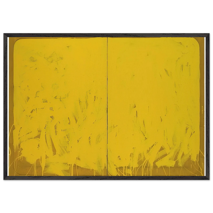 Untitled - 1978 N9 - Mario Schifano 70x100 cm / 28x40 inches Framed Art Print – Black Wooden Frame