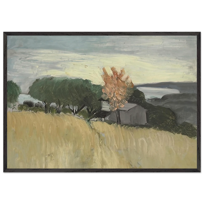 CHAMPS DE BLE A CAGNES 1918 - Henri Matisse 70x100 cm / 28x40 inches Framed Art Print – Black Wooden Frame