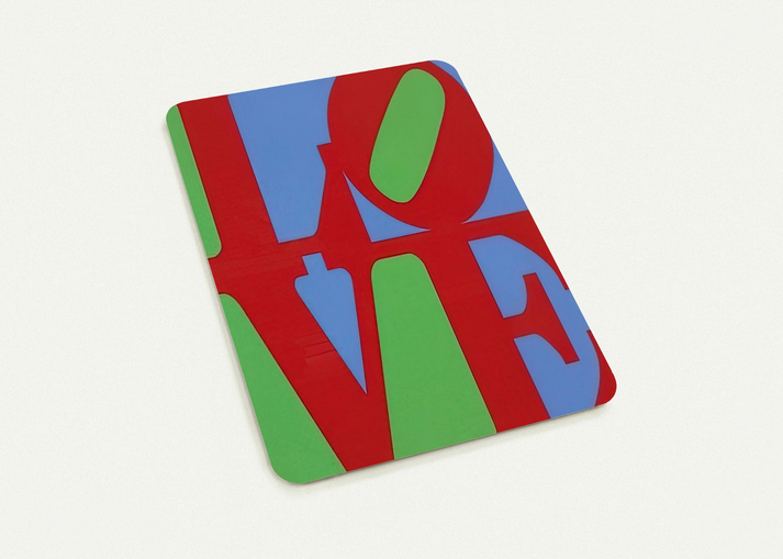 Heliotherapy Love By Robert Indiana Pack of 10 Post Cards | Robert Indiana Post Cards | A6 (10.5 x 14.8 cm) - 4.1 x 5.8 inches