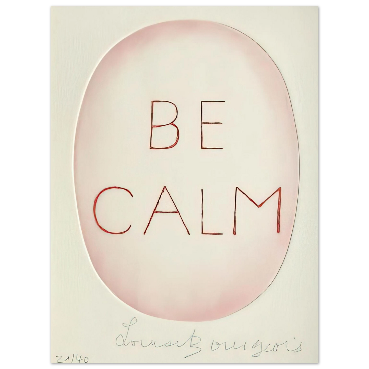 Louise Bourgeois - BE CALME OCTOBER 1ST 31ST Fine Art Poster - Default Title