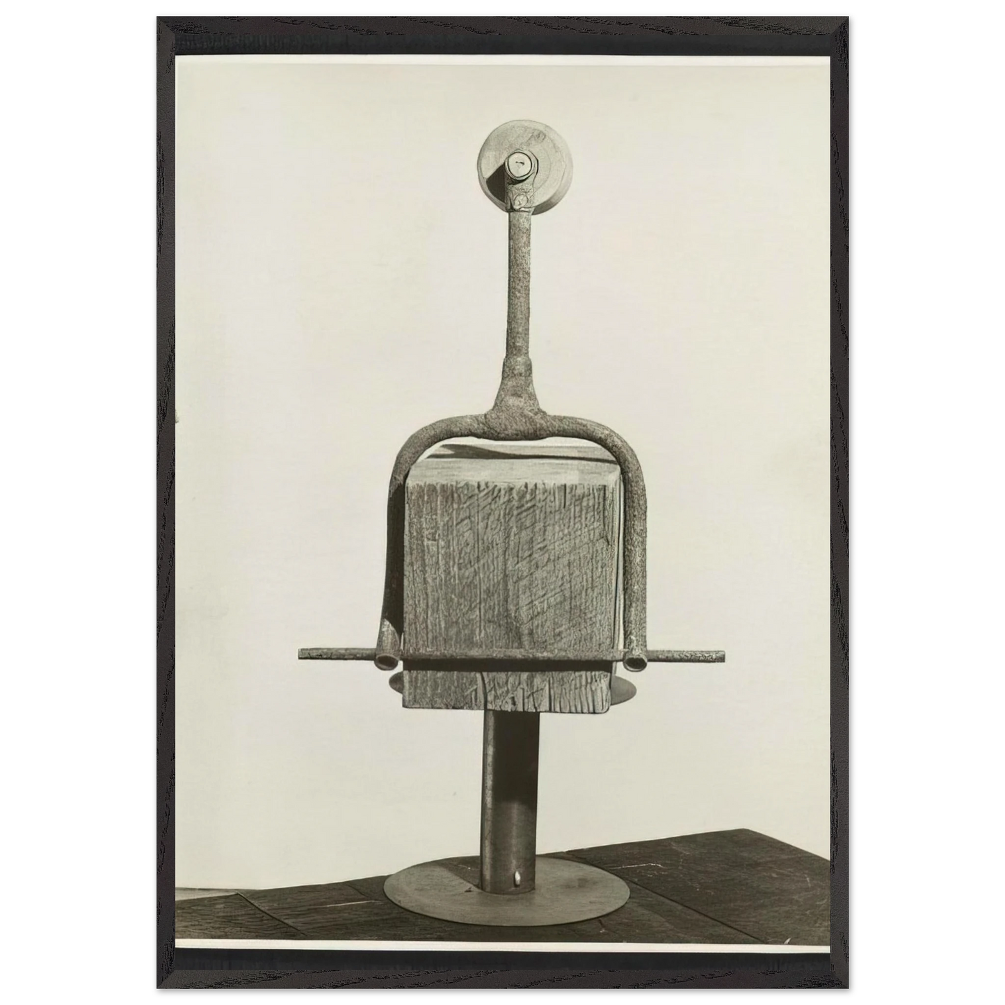 CLOWN TIGHT ROPE WALKER 1942 - Louise Nevelson Framed Art Print – Black Wooden Frame - Default Title - -Framed Art Print