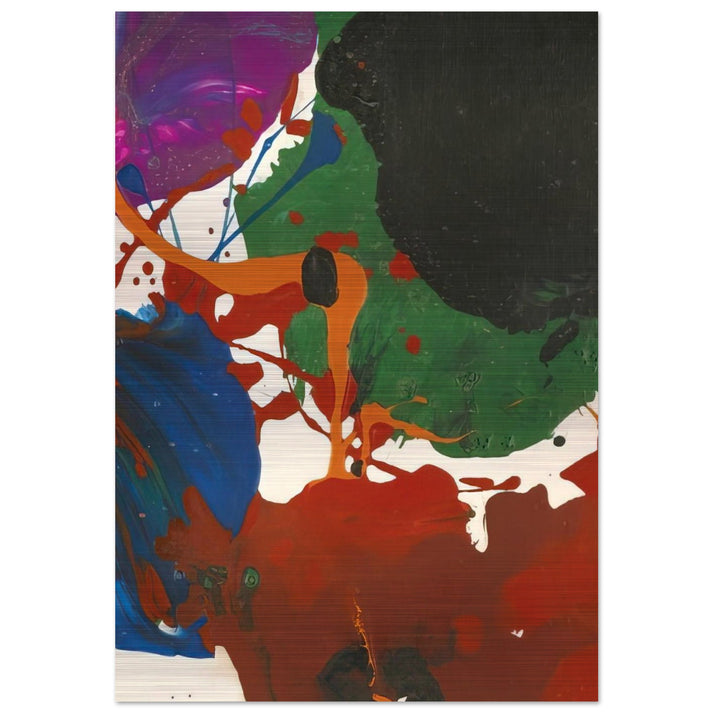 Untitled Los Angeles - Sam Francis Brushed Aluminum Print - 70x100 cm / 28x40 inches | Sam Francis Aluminum Print | Sam Francis Prints