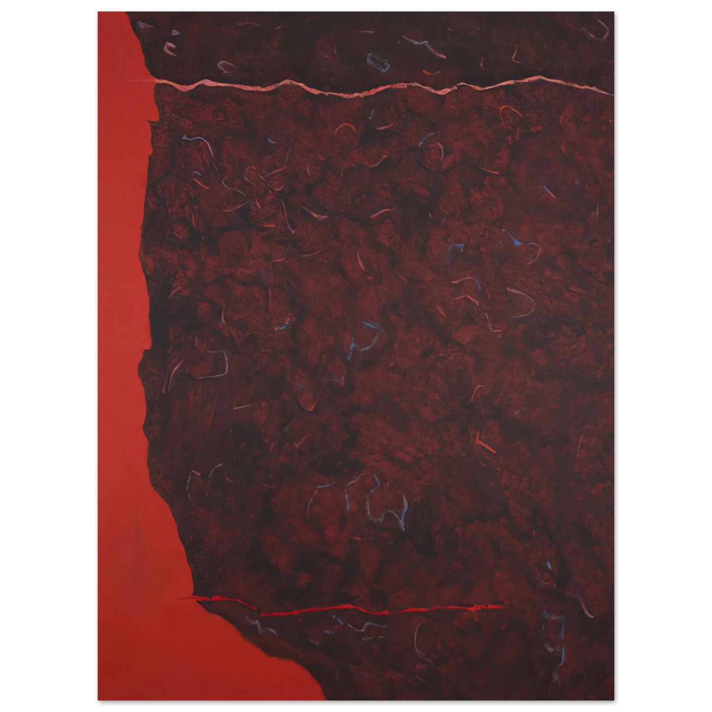Theodoros Stamos - Edge of Burning Brush - 1986 Fine Art Poster - Default Title