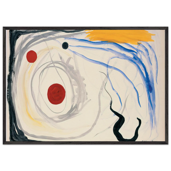 UNTITLED 1946 2 - Alexander Calder 70x100 cm / 28x40 inches Framed Art Print – Black Wooden Frame