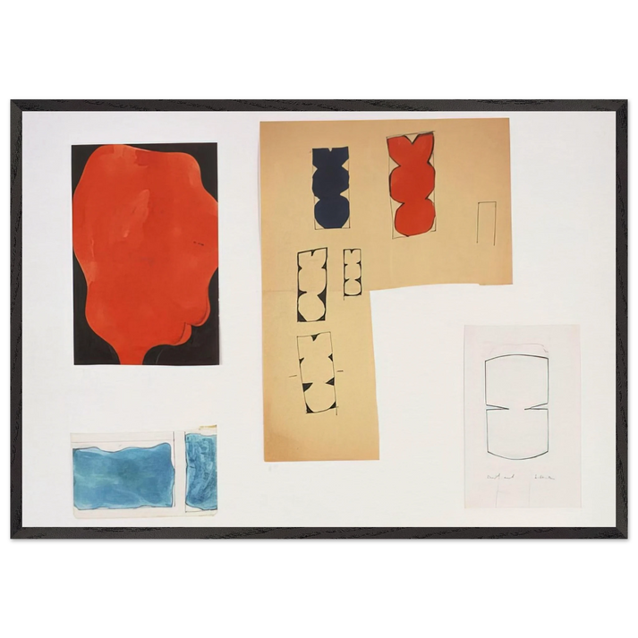 Tablet 91 - Ellsworth Kelly 70x100 cm / 28x40 inches Framed Art Print – Black Wooden Frame
