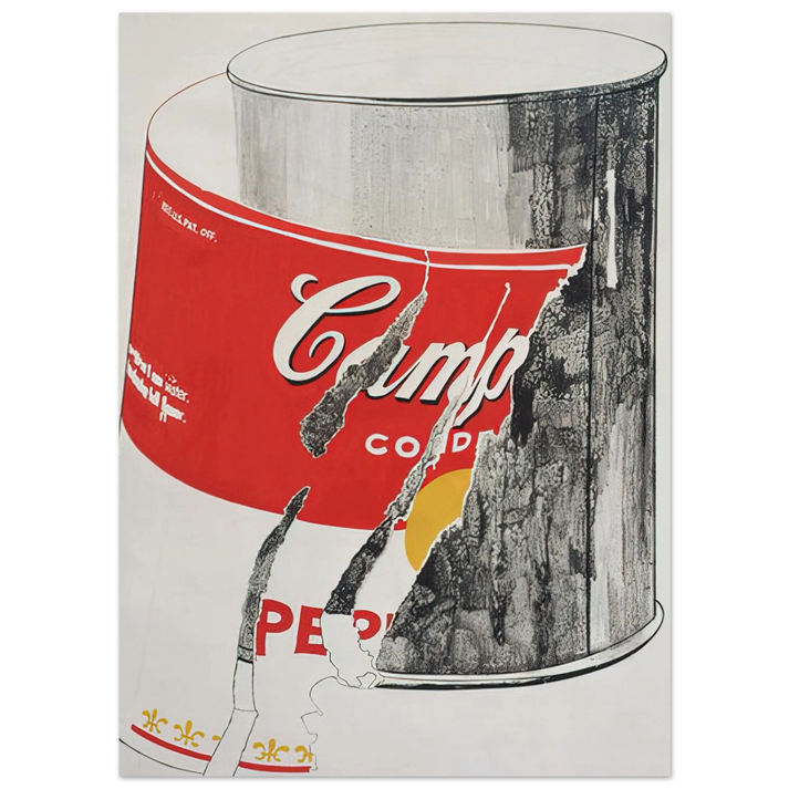 Andy Warhol - Big Torn Campbell's Soup Can Pepper Pot Fine Art Poster