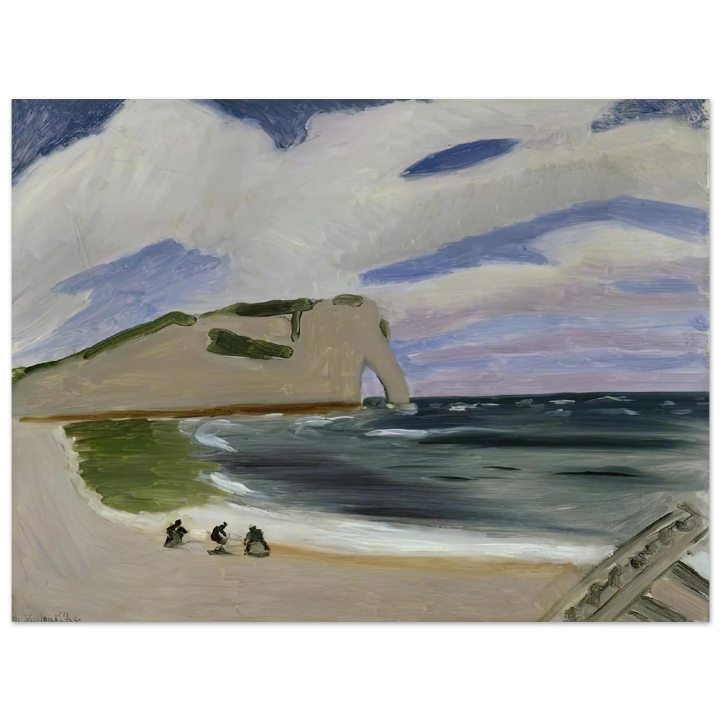 Henri Matisse - WOMEN ON THE BEACH ETRETAT 1920 Fine Art Poster - Default Title