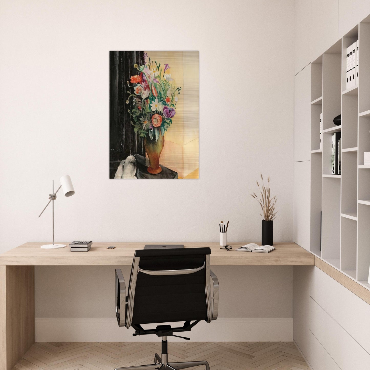 FLOWERS 1919 - Moise Kisling Brushed Aluminum Print - 70x100 cm / 28x40 inches | Moise Kisling Aluminum Print | Moise Kisling Prints