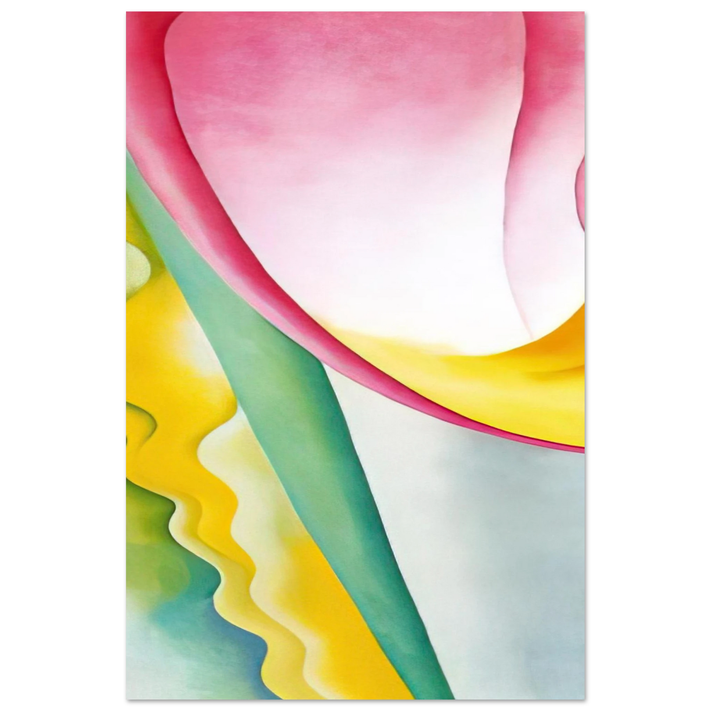 Georgia O'Keeffe - Abstraction No. 77 Tulip Fine Art Poster - 75x100 cm / 30x40 inches