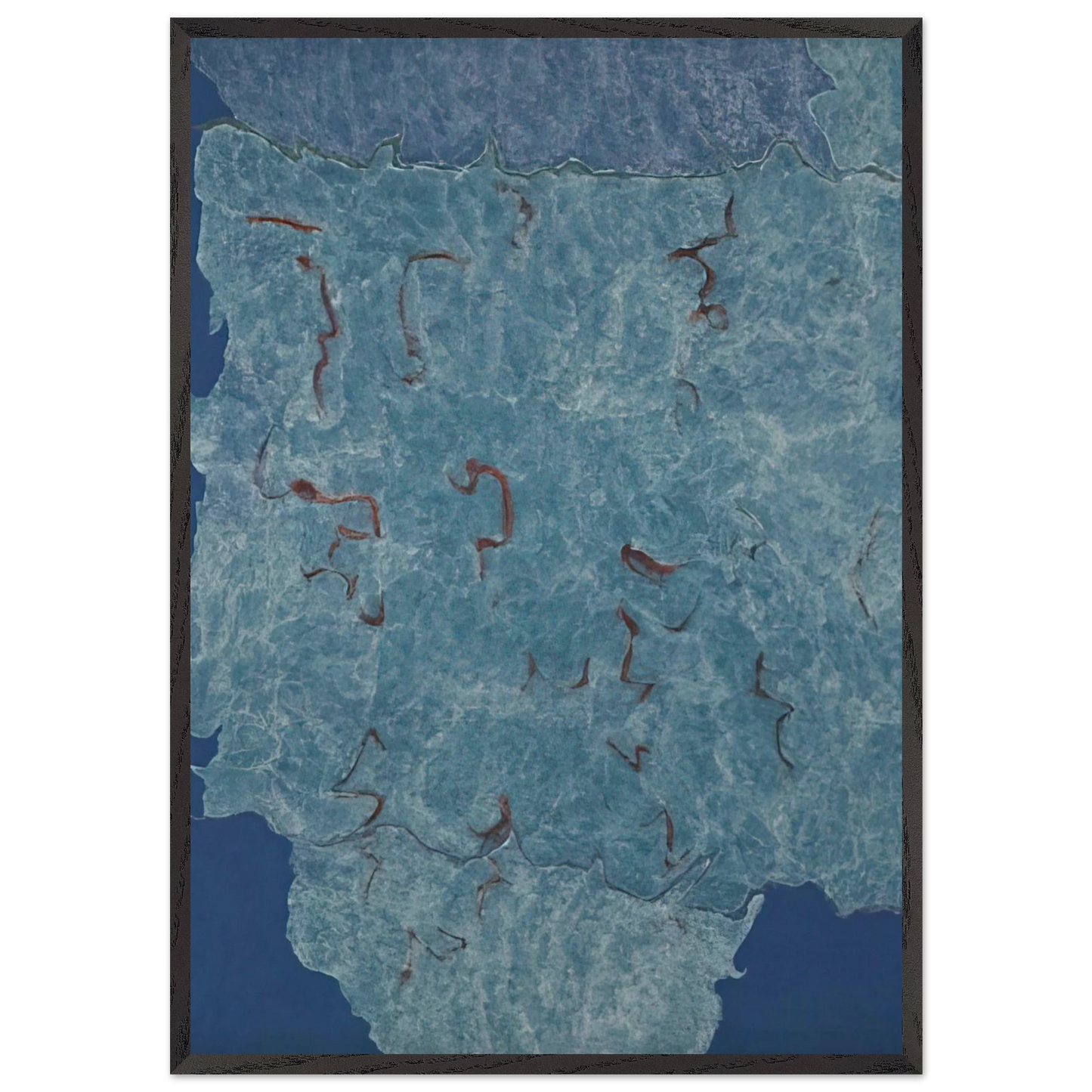 Infinity Field Jerusalem Series - 1984 - Theodoros Stamos 70x100 cm / 28x40 inches Framed Art Print – Black Wooden Frame