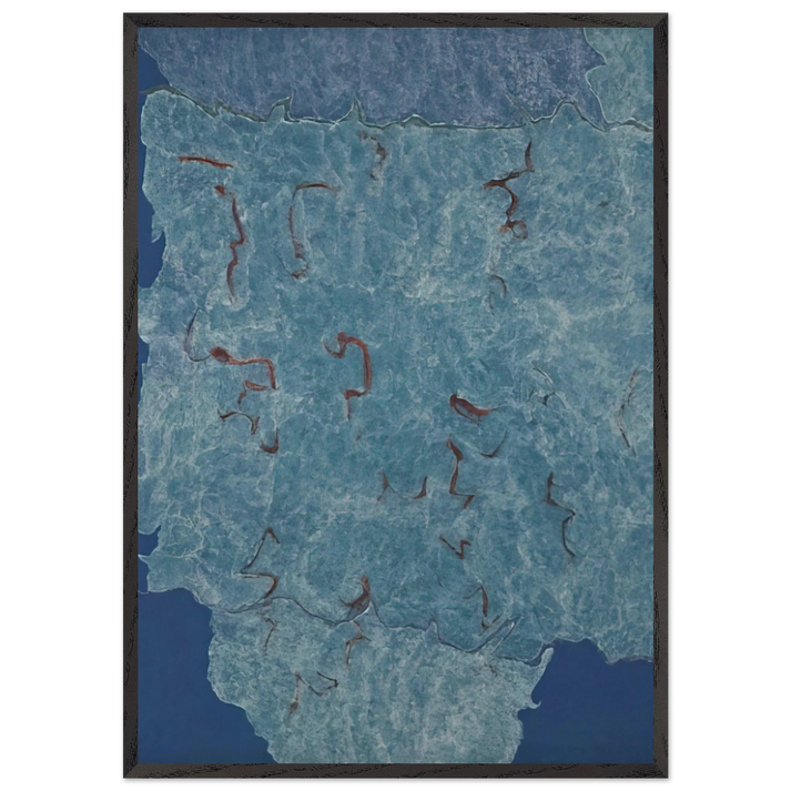 Infinity Field Jerusalem Series - 1984 - Theodoros Stamos 70x100 cm / 28x40 inches Framed Art Print – Black Wooden Frame