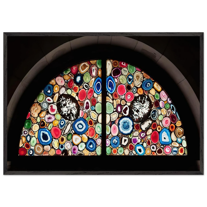 AHATFENSTER 2009 3 - Sigmar Polke 70x100 cm / 28x40 inches Framed Art Print – Black Wooden Frame