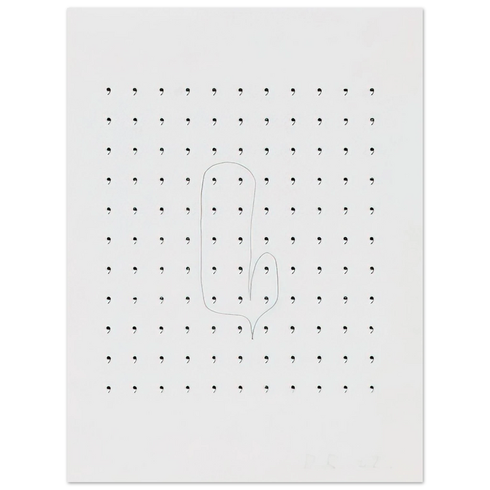 Dieter Roth - Stupidogramm - 1962 75x100 cm / 30x40inches Fine Art Poster