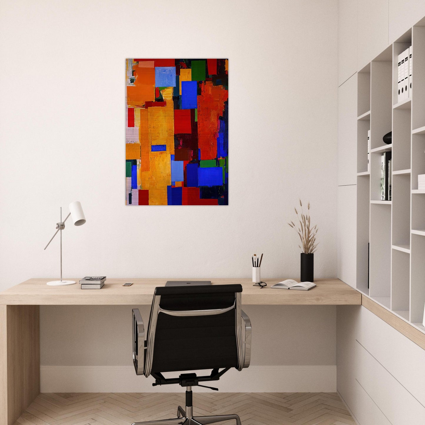 Equinox - Hans Hofmann Brushed Aluminum Print - 70x100 cm / 28x40 inches | Hans Hofmann Aluminum Print | Hans Hofmann Prints