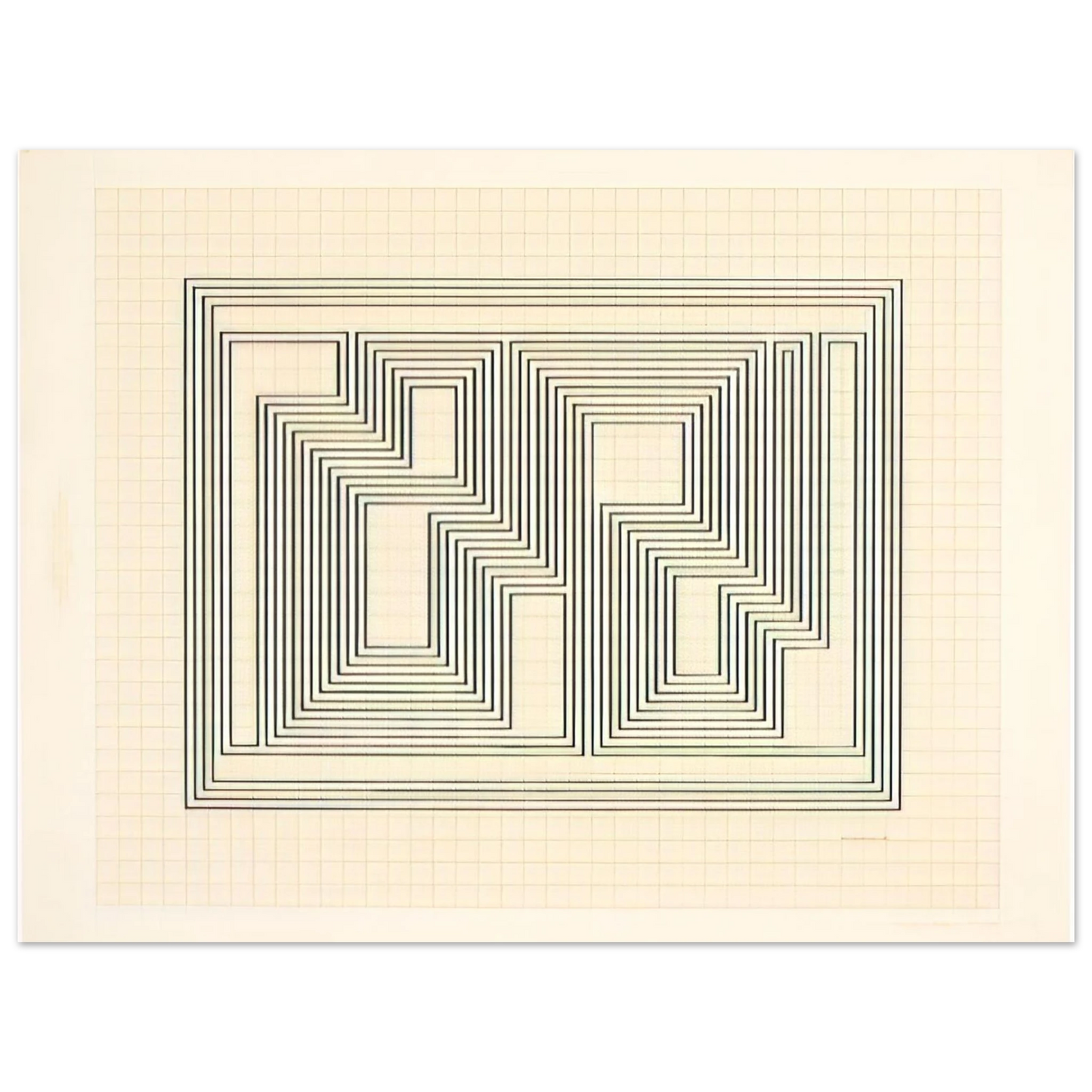 Josef Albers - GRAPHIC TECTONIC 1941 Fine Art Poster - Default Title